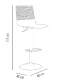 Taburete Wire Pie Central
