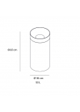 Fenix-3 Papelera Autoextinguible Inoxidable Satinado Ø 360x6
