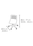 Silla Con Ruedas Skin Gris Oscuro 2x
