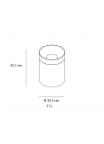 Fenix-1 Papelera Autoextinguible Inoxidable Satinado Ø 253x3