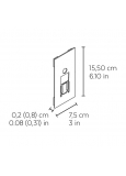 Index-3 Señaletica Placa Baño Inoxidable Satinado Minusvali