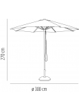 Parasol M2 Ø300 Verde 1x