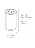 Jupiter-500/2 Papelera Ecologica 2 Residuos Cuerpo Policarbo