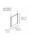 Acta-120/2 Portaposter (700x500) Colgante 1 Cara Aluminio G