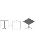 Mesa Compacto Fenolico 70x70 - Pie Paris-4