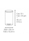 Bas-1016 Papelera Inoxidable Satinado Con Pedal 296x260x450