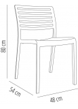 Silla Lama Gris Oscuro P.24