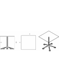 Mesa Compacto Fenolico 80x80 - Pie Paris-5