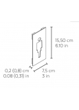 Index-2 Señaletica Placa Baño Inoxidable Satinado Mujer 75x