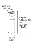 P-2300 Cabezal Plastico Anticalorico Negro