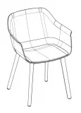 Sillón Shape Wood