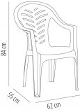 Silla Con Brazos Palma Recycled