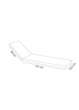 Tender Colchoneta Beige Para Tumbona 5x