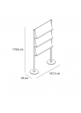 Acta-330 Revistero De Pie 1 Cara (3 Din A4 Vertical/Estante)