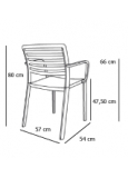 Silla Con Brazos Lama
