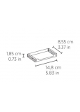 Din-8 Porta Post-It 76x127 Mm Sobremesa Inoxidable Pulido Br