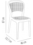 Silla Visual Tranparente (Bee) 4x