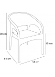 Silla Con Brazos Panama