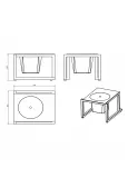 Mesa Milano Ice Cube