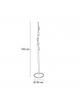 Rama-2 Perchero De Pie Tubo Inoxidable Satinado Y Perchas Pl