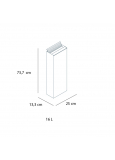 Papelera Mercuri Mr-32 Mr-32 Inox-Col.Papelera Pie 250x133x7