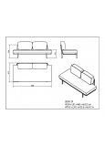 Anthea Sofa 2 Plazas Garden: Estructura Perla Con Cinta   1x