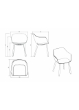 Sillón Shape Wood Tapizada