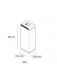 Cc-11 Papelera Contenedor 1 Orificio Circular Cuerpo Inoxida