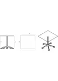 Mesa Compacto Fenolico 80x80 - Pie Paris-5