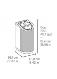 Jupiter-100 Papelera Colillero Ecologica 3 Residuos Cuerpo P