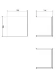 Mesa Dom 90x90