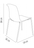 Silla Vitrea Translucido (Allegra) 4x