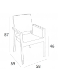 Sillon Indiana Blanco (Ibiza Rattan) P16