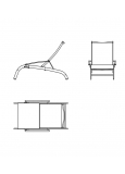 Tumbona Lucca S-36 Mate Textilene Blanco 1x