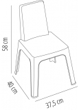 Silla Julieta Eco Azul Aire P192