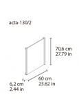 Acta-130/1 Portaposter (700x500) Mural Aluminio Gris Mate 60