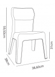 Silla Jan Eco Verde Agua P.180