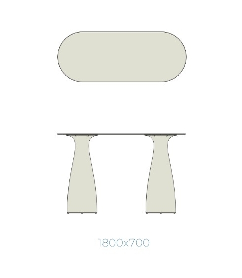 Tablero HPL Mesa Baobab 180x70