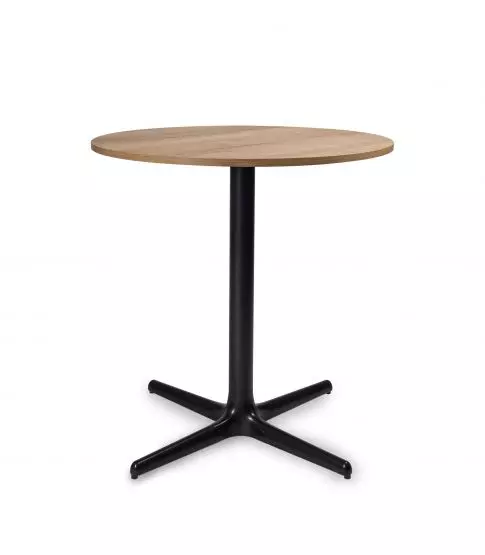 Mesa Toledo Wood Ø70 Roble Pie Negro 1x