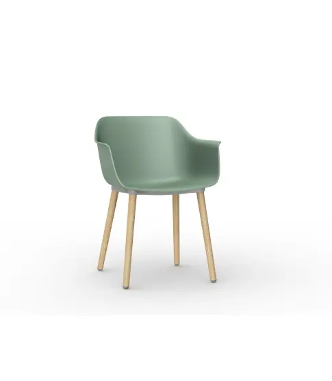 Sillon Shape Wood Gris Verdoso 2x