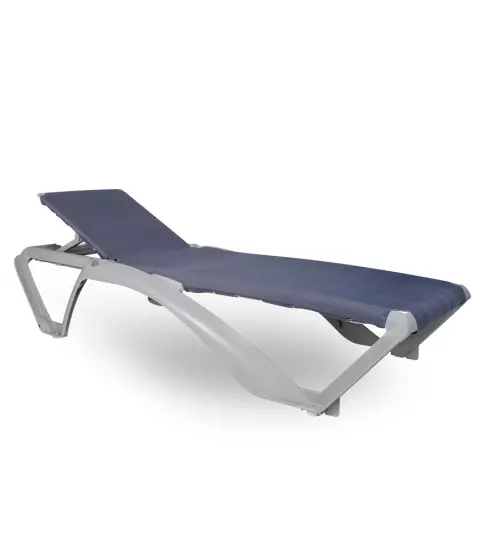 Tumbona Marina Beach Club Gris Plata/Blue Jeans  Pr.27