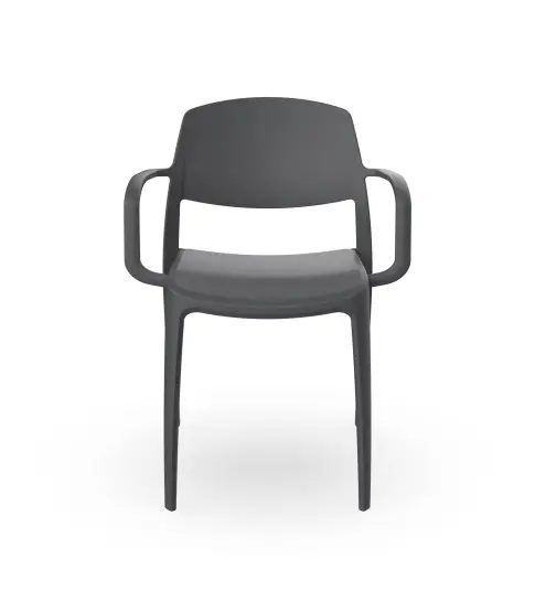 Silla Con Brazos Smart Gris Oscuro 4x