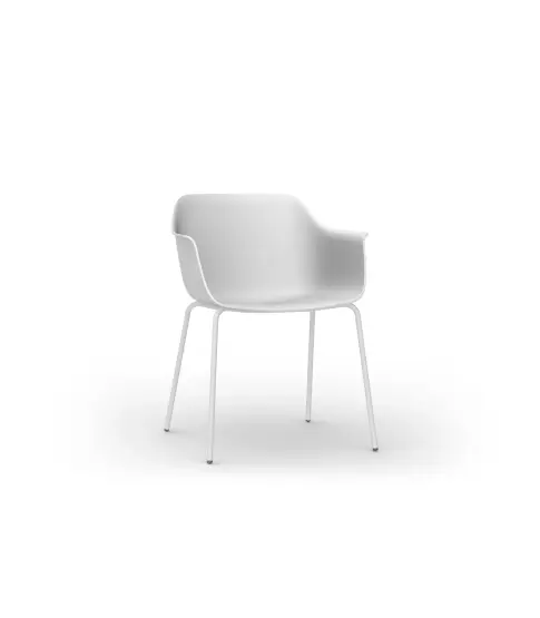 Sillon Shape Cuatro Patas Blanco 2x