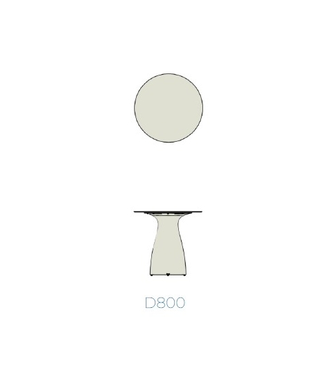 Tablero HPL Mesa Baobab Ø80