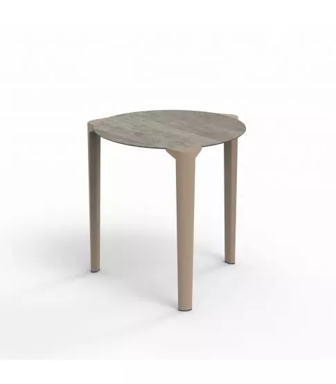 Tablero Hpl Ø70 Roble Ceniza Pie Corner 1x