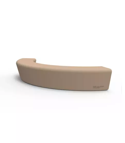 Hoop-02 Banco Semicircular Color Naranja 2730x1000x400 Mm