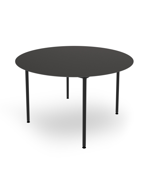Mesa Hub Negra Ø120 Hpl Negro