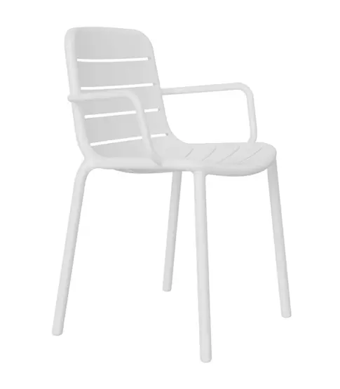 Silla Gina Con Brazos Blanca 4x6 P.24