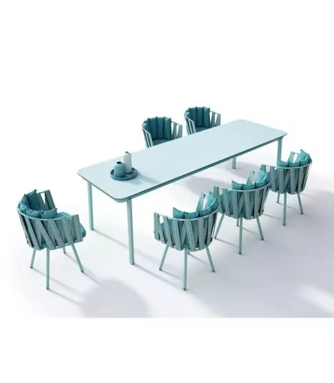 Anthea Dinning Table Marine: Estructura Cielo Con Hpl  1x