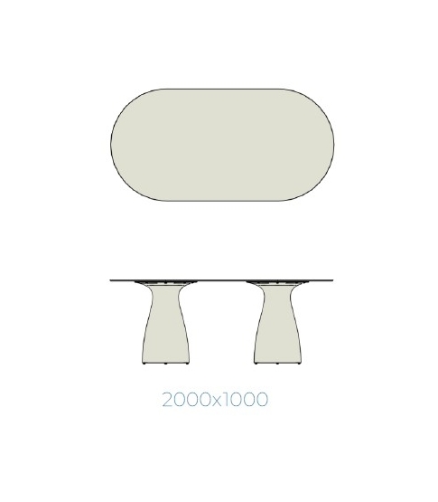 Tablero Mesa Baobab 200x100